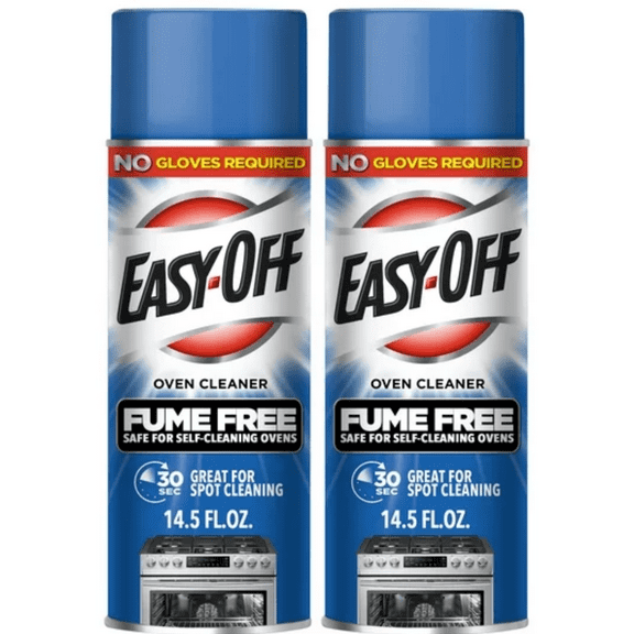 Easy-Off Fume Free Oven Cleaner Spray Removes Grease, Foam, 14.5 Oz. Aerosol Can -PACK OF 2