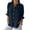 Navy, variant on cfhntfmh Buttons down Shirts for Women Casual Collared V Neck Basic T-Shirts Soft Long Sleeve Plain Blouses