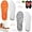 Orange*1+ Gray*1, variant on Steppers Insoles for Men Women, 2 Pairs Massage Cushion Insoles, Breathable Memory Foam Orthopedic Insoles with Arch Support (Orange*1+ Gray*1, Men 9-10.5 / Women 10.5-12)