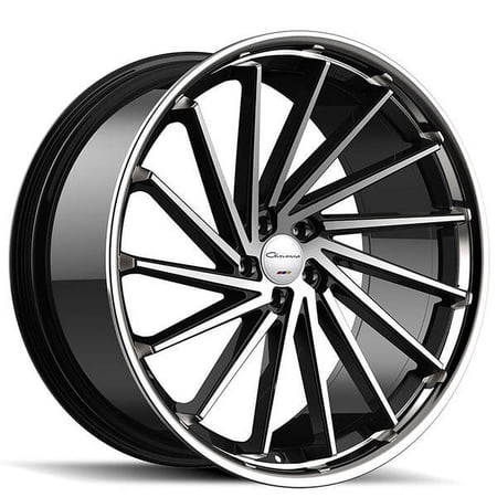 Giovanna Wheels Spira FF - Left 24x9.5 Diamond cut black - CL Blank - 72.56mm Offset +10