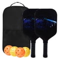 thumbnail image 2 of koolsoo Pickleball Paddles with Carry Bag Nonslip Grip Portable with 4 Balls Rackets for Star Cluster, 2 of 7