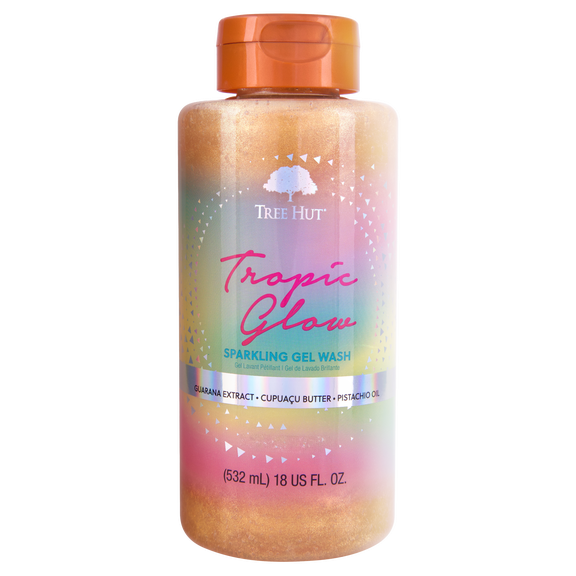 Tree Hut Tropic Glow Foaming Gel Body Wash, 18 fl oz