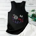 thumbnail image 5 of Fartey Scoop Neck Camis Top for Women Trendy Graphic T Shirts Slim Fit Summer Sleeveless Shirts 4th of July Patriotic Shirts Soft Stretch Workout Tank Tops Black S, 5 of 6