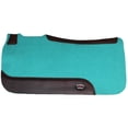 thumbnail image 2 of Horse SADDLE PAD Western Contoured Wool Felt Moisture Wicking Teal 39RT06TL, 2 of 3