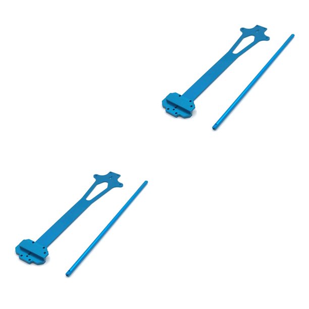 Tablero de segundo piso de Metal sweethay 1:12 piezas del eje de transmisión Central reemplazo modificado para WLtoys 124016 124017 Azul