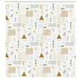 thumbnail image 3 of Ambesonne Indie Shower Curtain, Memphis Geometric, 69"Wx75"L, Ginger Black White, 3 of 3
