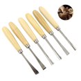 thumbnail image 4 of fastboy 6 Pieces Wood Turning Tool Set Universal Craft Make Accessories Carpentry for Chisel Lathe Carpenter Tools Kit Carpenter Fitting, 4 of 6