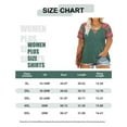 thumbnail image 5 of CASSIE LIZ Womens Tops Plus Size Summer Crew Neck Shirts Green Fashion Short Sleeve Tee Loose Fit Colorful Striped Raglan Tunics Spring Blouses Casual Pullovers XL 14W 16W, 5 of 5