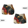 thumbnail image 5 of Lsque Ink Style Bald Eagle Pattern High Waisted Biker Shorts for Women-Tummy Control Fitness Athletic Workout Running Yoga Gym Shorts,Moisture-Wicking-X-Large, 5 of 9