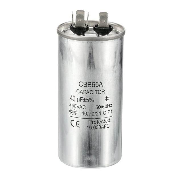 CBB65 40uf Capacitor de Funcionamiento, 40mfd 1paquete AC 450V Capacitor de Arranque de Motor de Aluminio