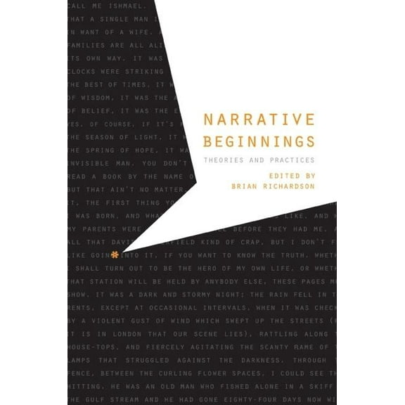 Frontiers of Narrative Narrative Beginnings: Theories and Practices, (Paperback)