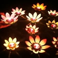 thumbnail image 4 of SPRING PARK Floating Garden Pond River Candle Wishing Light Lotus Flower Lamp Festival Decor, 4 of 7