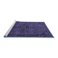 thumbnail image 2 of Ahgly Company Machine Washable Indoor Rectangle Persian Blue Traditional Area Rugs, 7' x 10', 2 of 4