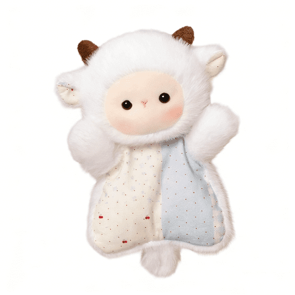 Kiddiway Soft Lamb Stuffed Animal Plush Toy, Snuggly Plushie for Babies and Toddlers, Ideal Birthday Gift, Cute and Cuddly Nursery Decor for Girls