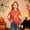Orange, variant on CYRBOKO Girls Halloween Sweatshirt 10-12, Pullover Crew Neck Long Sleeve Casual Holiday Top Orange
