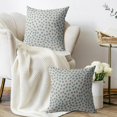thumbnail image 3 of Christmas Light Blue Polka Dot Pillow Covers 20x20 Set of 2 Winter Boho Style Decorative Throw Pillow Cases Outdoor Farmhouse Holiday Decoration for Sofa Couch Bed, 3 of 6