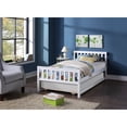 thumbnail image 3 of Jopath Twin Size Wood Bed with Trundle, Platform Bed Frame with Headboard and Footboard for Teen boys girls White, 3 of 9