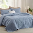 thumbnail image 2 of Juego de ropa de cama Bedsure, colcha king size, color azul mineral, 2 of 9