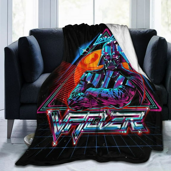 Ultra-Soft Micro Fleece Warm Darth Vader Blanket Throw Fluffy Fleece Blanket Decorative Quilt Four Seasons Lightweight For Couch Sofa Travel Camping Office 80"X60"