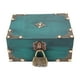 thumbnail image 1 of Caja de madera para tesoro con cerradura de combinación, exquisita caja de almacenamiento de joyería con esquinas reforzadas, hecha a mano, Vintage, 1 of 8