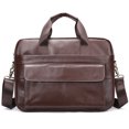 thumbnail image 5 of Bolso de negocios para hombre, bolso de mano para hombre, de piel auténtica, de moda, de piel de vaca de capa superior, maletín, bolso para ordenador para hombre, 5 of 5