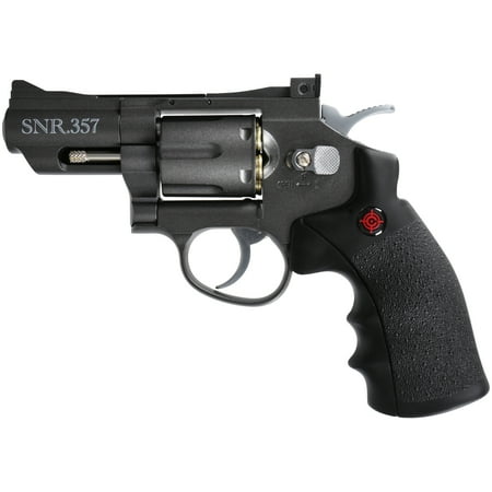 - Crosman SNR357 Full Metal Dual Ammo Snub Nose C02 Air Revolver, .177 cal