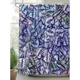 thumbnail image 3 of Purple Blue Teal Butterfly Waterproof Fabric Shower Curtain, Modern Abstract Art Shower Curtain for Bathroom Curtains Bathtubs Hotel Washable Shower Curtains with 12 Hooks Extra Long 72x84, 3 of 6