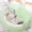 Green, variant on Cozy Round Shell Shaped Pet Bed, Soft Plush Nest Made of Thick PP, Stylish Green with White Edge Design, Warm Comfortable Kennel, All Season Use, Easy Setup for Cats and Small Dogs