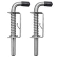 thumbnail image 1 of 2 pasadores de cierre de acero inoxidable de 5 pulgadas con resorte, 2 mm de grosor, para cerradura de puerta, cepillados, s20241224330, 1 of 5