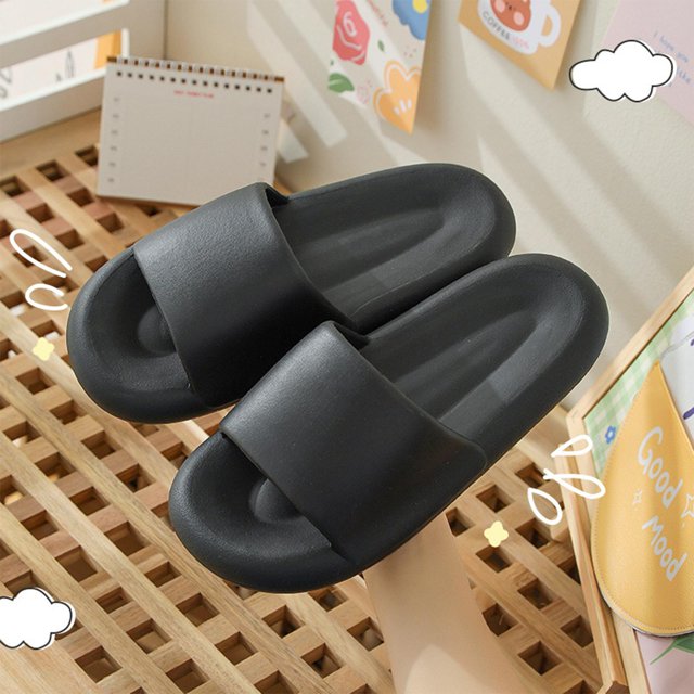 Zapatillas antideslizantes de suela de 2 uds Yinane para Verano Playa Piscina 40-41 Negro