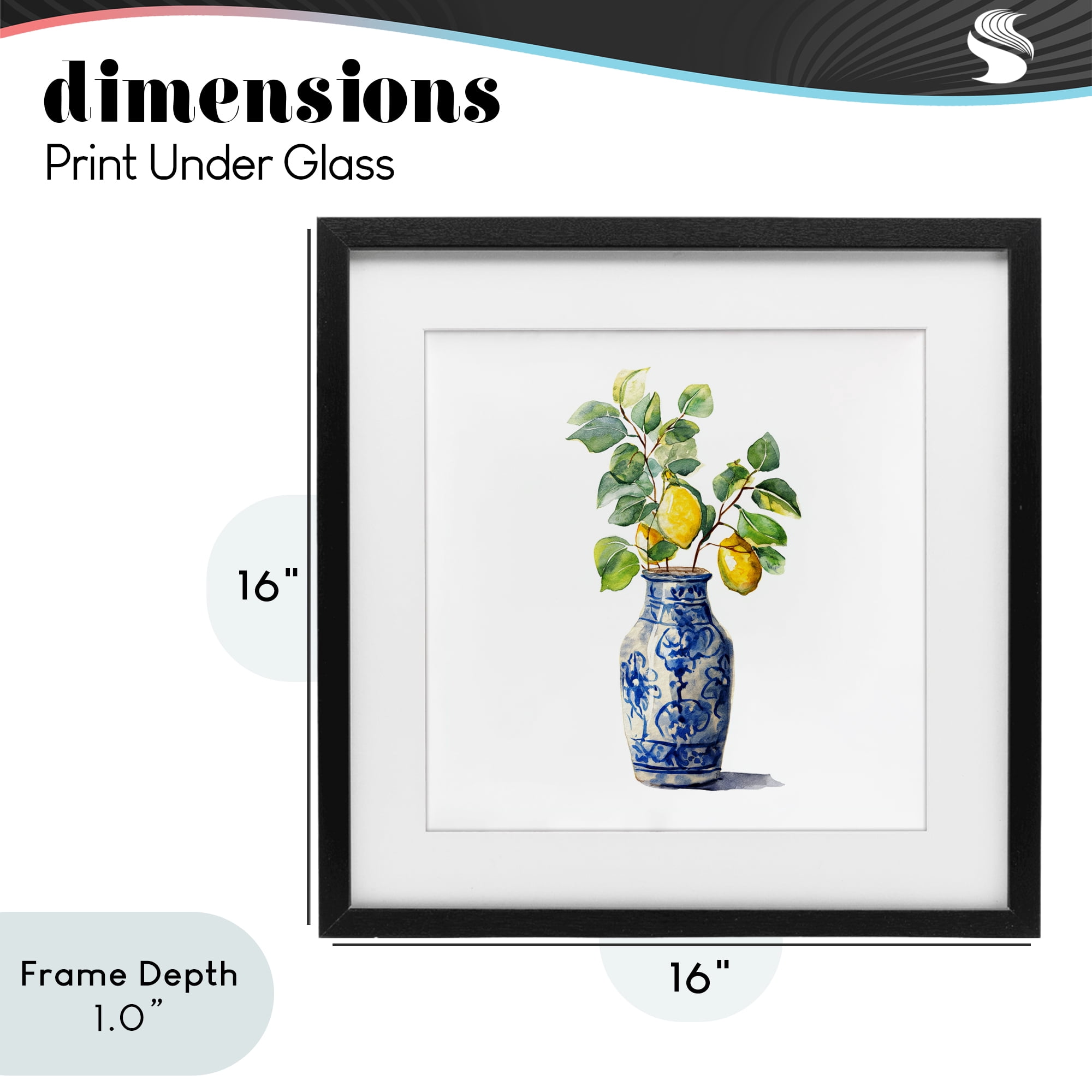 Stupell Industries Vase Of Sunshine Black Framed Print Under Glass, design by Svetlana Aleynikova