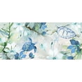 thumbnail image 2 of Loreth, Lanie 24x13 White Modern Wood Framed Museum Art Print Titled - Watercolor Sea Turtles, 2 of 4