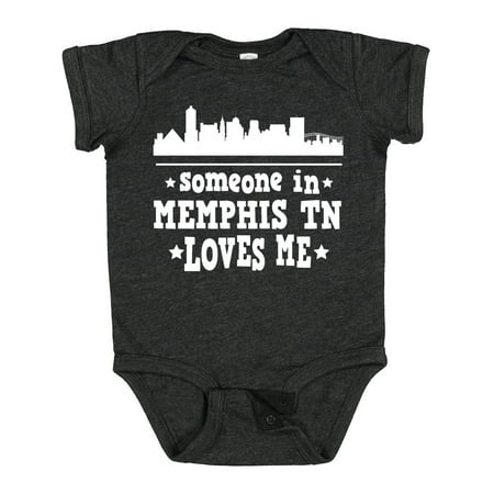 

Inktastic Memphis Tennessee Someone Loves Me Skyline Gift Baby Boy or Baby Girl Bodysuit