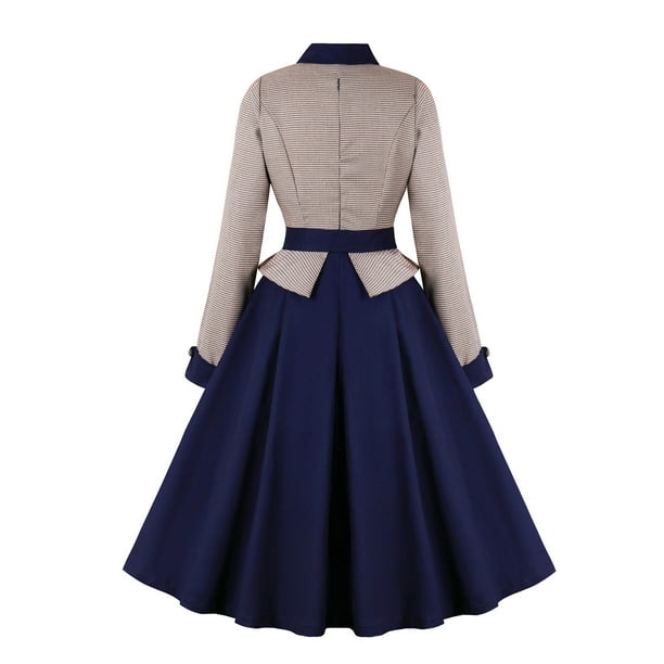 DeHolifer Women Dresses 1950s Vintage Audrey Hepburn Style