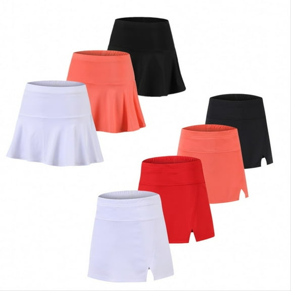SILVERCELL Teens Girls Casual Mini Skirts with Liner Kids Little Girl Athletic Culottes Pleated Skater Skirt Tennis Skirt Skorts, 6-16 Years