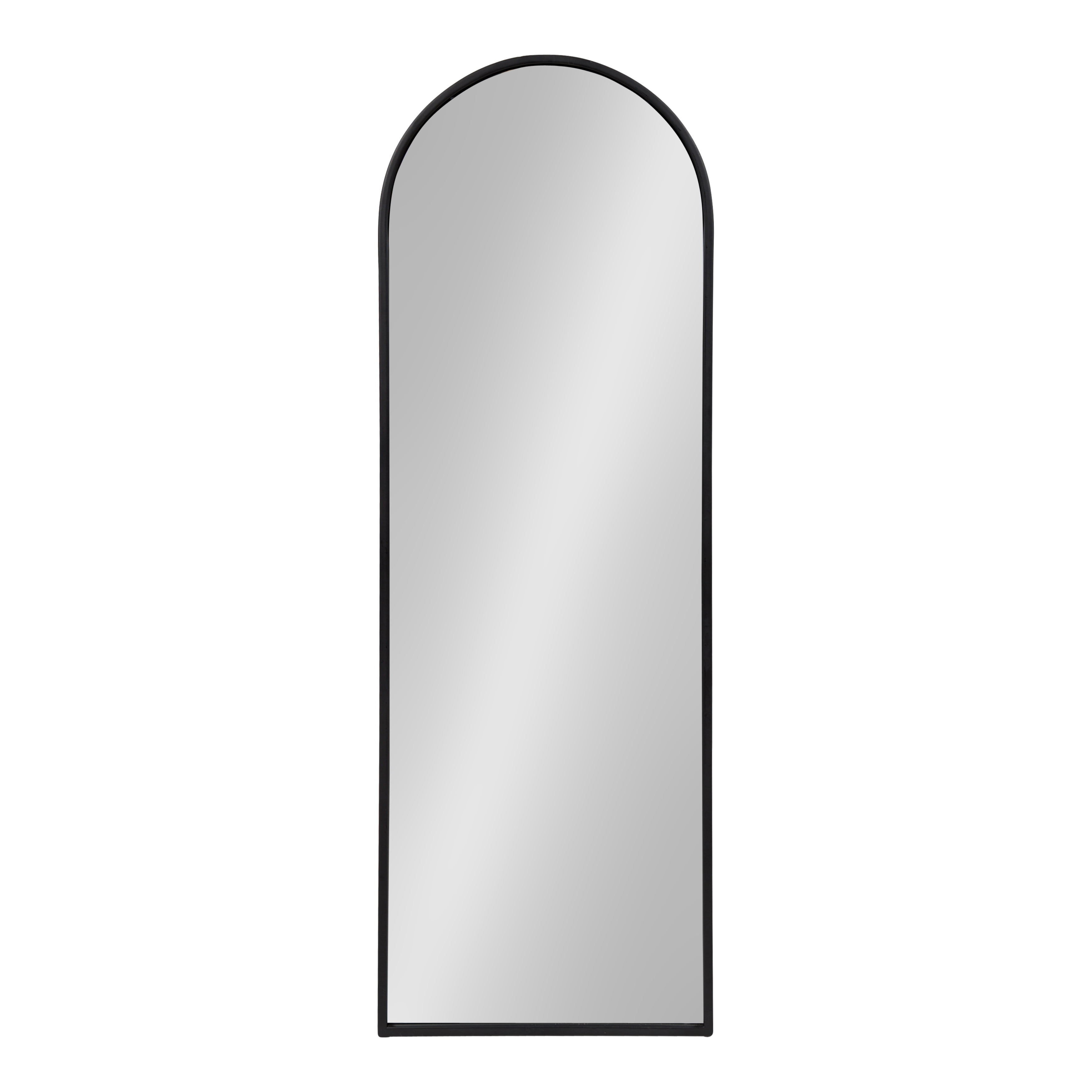 Kate and Laurel Valenti Metal Frame Arch Fulllength Wall Mirror, Black
