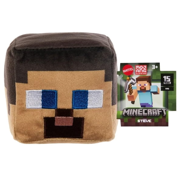 Peluche Mattel Minecraft Block Steve 8 cm
