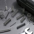 thumbnail image 4 of Uxcell 10 Pack Ressort de Compression, 6mm OD, Taille de Fil 0.6mm, Longueur Libre 20mm, Construction en Acier à Ressort Ressorts de Compression Mécanique pour Réparations en Magasin et à Domicile, Ton Argenté, 4 of 6