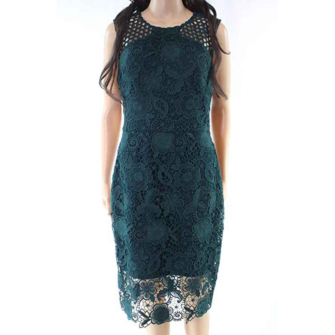 lace overlay cocktail dress