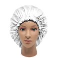 thumbnail image 4 of Gorro de ducha ELEBOX súper jumbo impermeable blanco, 4 of 7
