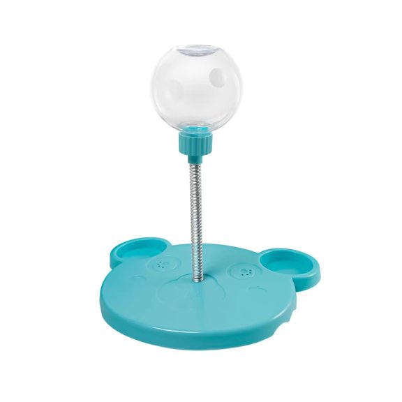 PEXIOAN Pet Toy Treat Dispenser, Feeder for Cats and Small Dogs Hunting, Exercise Pet Intelligence Tool (Blue)