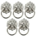 thumbnail image 6 of WHAMVOX 5 Pcs Knobs Lion Head Handle Shoe Cabinet Handles 7.00X4.00X1.00CM Silver, 6 of 8