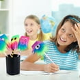 thumbnail image 5 of 20PCS Rainbow Pens, Cute Fluffy Monster Pens Fun Pens Novelty Pens Pom Pom Pen for Office Supply Birthday Carnival Christmas Birthday Favor Supply (20PCS), 5 of 8