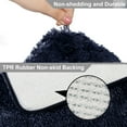 thumbnail image 3 of Bath Rugs for Bathroom Non Slip, Microfiber Washable Navy Large Bathroom Mat, Absorbent Shaggy Shower Floor Mat, Bath Rug Runner 20"X32", 3 of 6