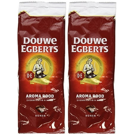 Douwe Egberts Aroma rood 2 pack - Whole Beans Coffee, 2x 17.6 oz. / 2x 500 g.