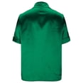 thumbnail image 5 of Alun Short Sleeve Shirts for Women Trendy Button down Collared Work Tops Dressy Business Casual Loose Fit Stain Blouse Pure Color Lightweight Breathable for Daily Wear Green S, 5 of 5