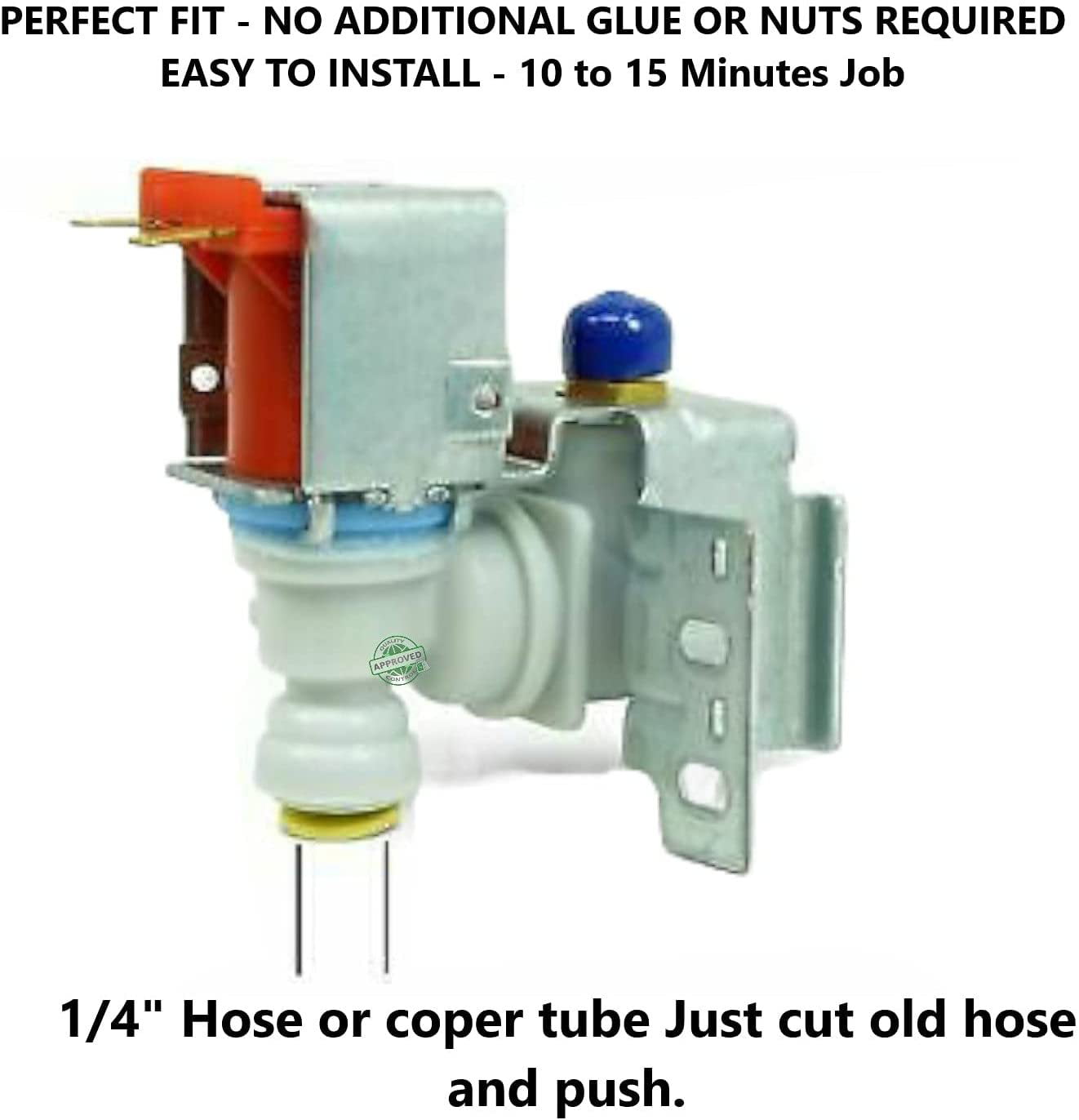 New USEONG RIV-11AE-2 genuine GE OEM Icemaker water valve inlet conn tubing 
