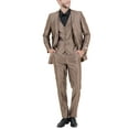 thumbnail image 2 of Mens Suit Two Piece Solid Notch Lapel Set With Free Matching Vest, 2 of 5