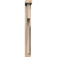 thumbnail image 2 of Ekena Millwork 3 1/2"W x 20"D x 32"H Westlake Block Smooth Bracket w/ Offset Brace, Douglas Fir, 2 of 25