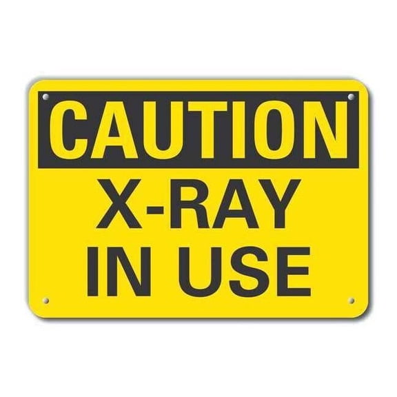 Lyle Caution Sign,7 inx10 in,Plastic LCU3-0220-NP_10x7